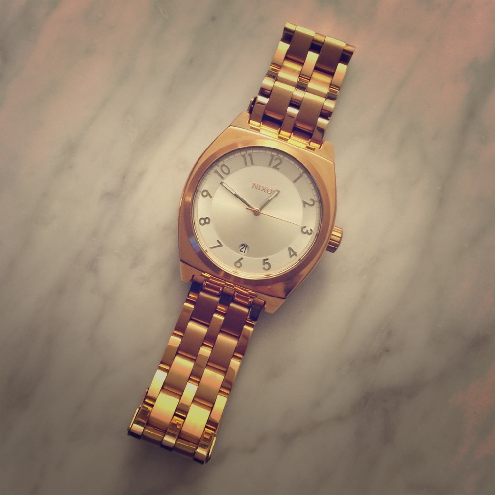Nixon Gold Tone Women's Bracelet Watch